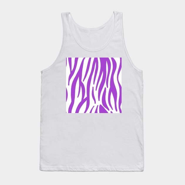 Purple Zebra Tank Top by ValinaMoonCreations